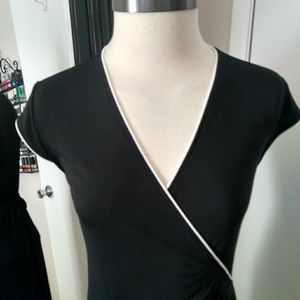 Black wrap dress